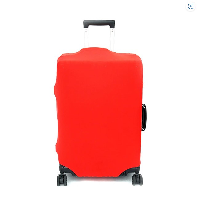 Luggage cover red